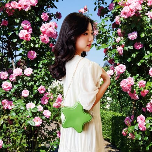 Image of Women's Mini Star Tote Bag, Women's Cute PU Leather Hobo Bag Chic Star Crossbody