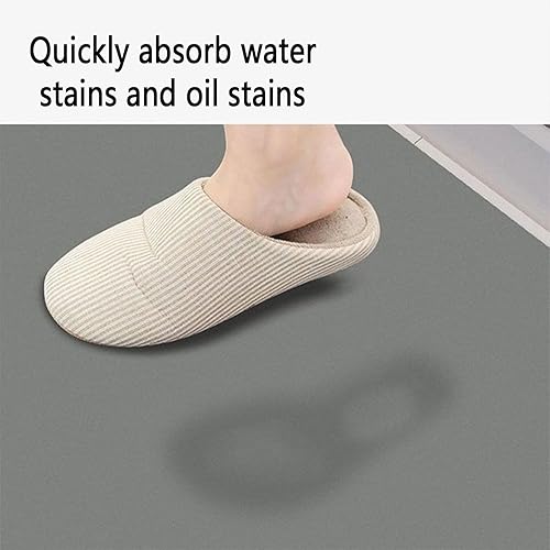 Miniatura 4 de Alfombra de cocina de absorción de agua, alfombra antideslizante para piso de baño, alfombra de capacidad de absorción de agua (color 0.6 * 47.2 in)