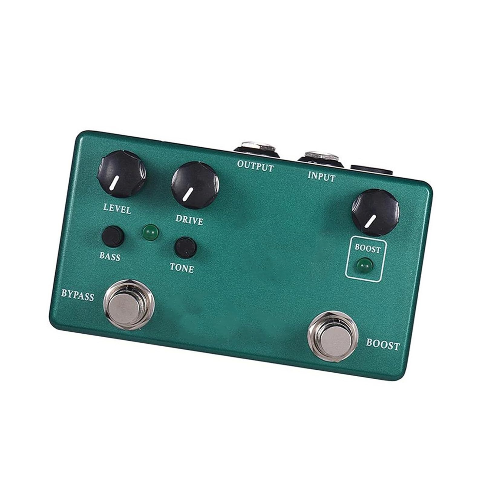 Standardowy Pedał Efektowy Do Gitary Pedał Efektów Gitarowych 2 W 1 Klasyczny Overdrive True Bypass Metalowa Obudowa I Akcesoria