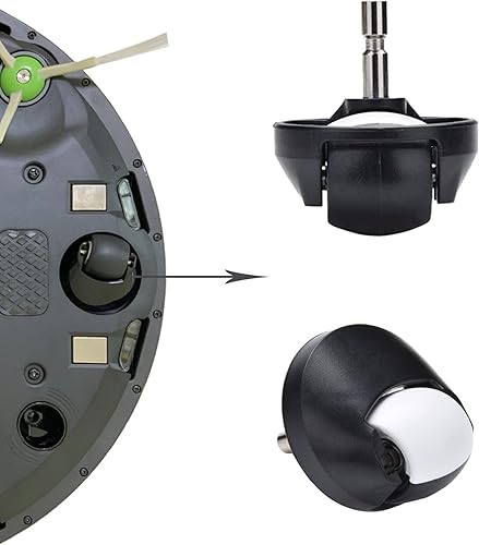 Miniatura 3 de Accesorios de repuesto para iRobot Roomba i7 j7 i6 i8 i3 i4 i2 i1 i5 e5 e6 I E J Series Aspiradora, 1 cepillo de rodillo, rueda delantera, 4 filtros