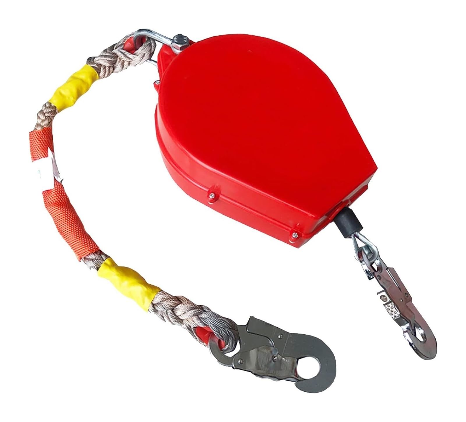 línea de vida retráctil portátil, Línea de vida retráctil autoblocante con mosquetón aleación acero, 3-20 m, carga 100 kg(5m)