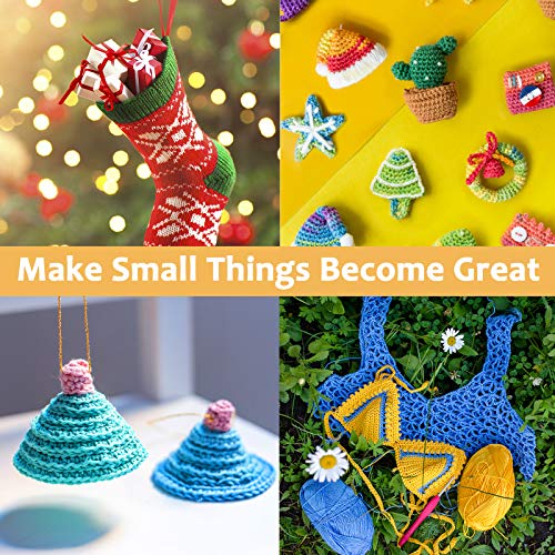 12 Pack Double Knitting Yarn Acrylic Wool Crochet Yarn for Small Yarn Projects Handcrafts 10g - Image 3