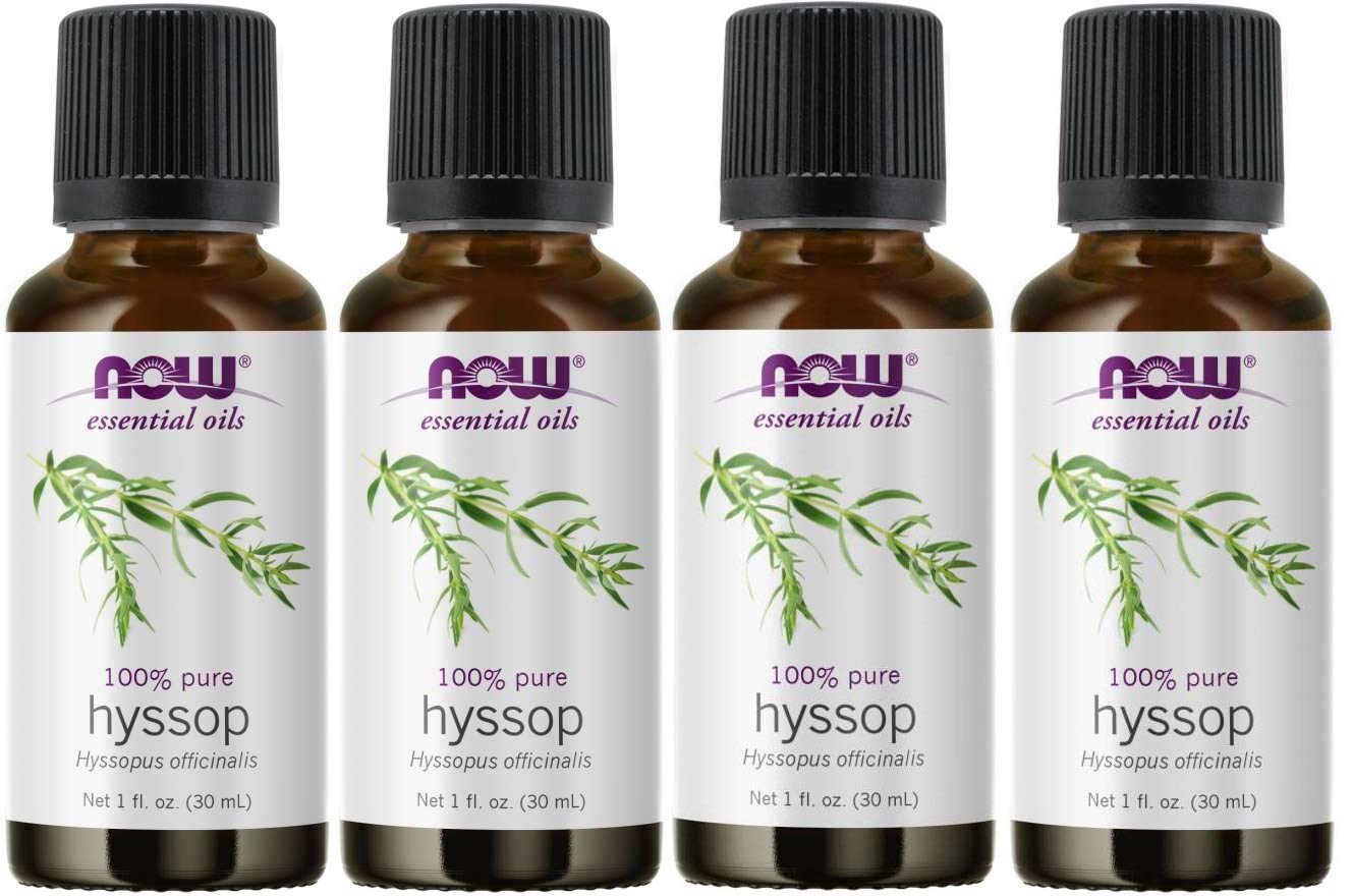 Now Foods Hyssop Oil - 1 Oz. (4 Pack)