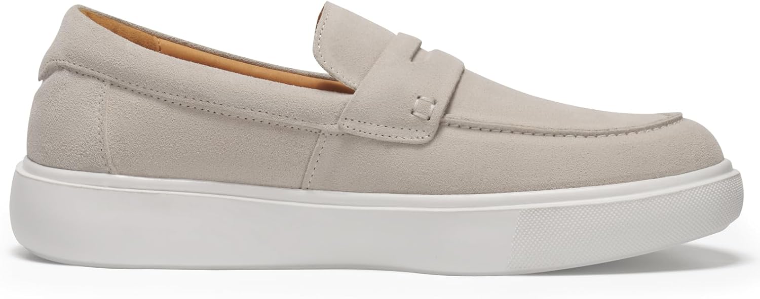 Journey West Suede Slip-on Penny Loafers Sneakers Shoes for Men - Image 3