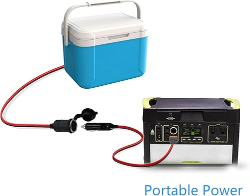 Miniatura 5 de RIIEYOCA XT60i - Cable de carga de enchufe para encendedor de cigarrillos, 12 V, macho a XT60i, cable adaptador para panel solar, estación de