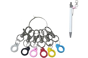 6-Pack Dry Erase Lanyard Accessories: Enhance Organization with Pen Clips and Badge Reels