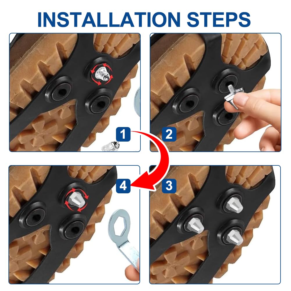 Lot de 12 crampons à vis M5 (5 mm) – Crampons de rechange universels en nylon et métal, antidérapants et stables, idéaux pour chaussures de football avec filetage M5, pour pelouse et gazon artificiel