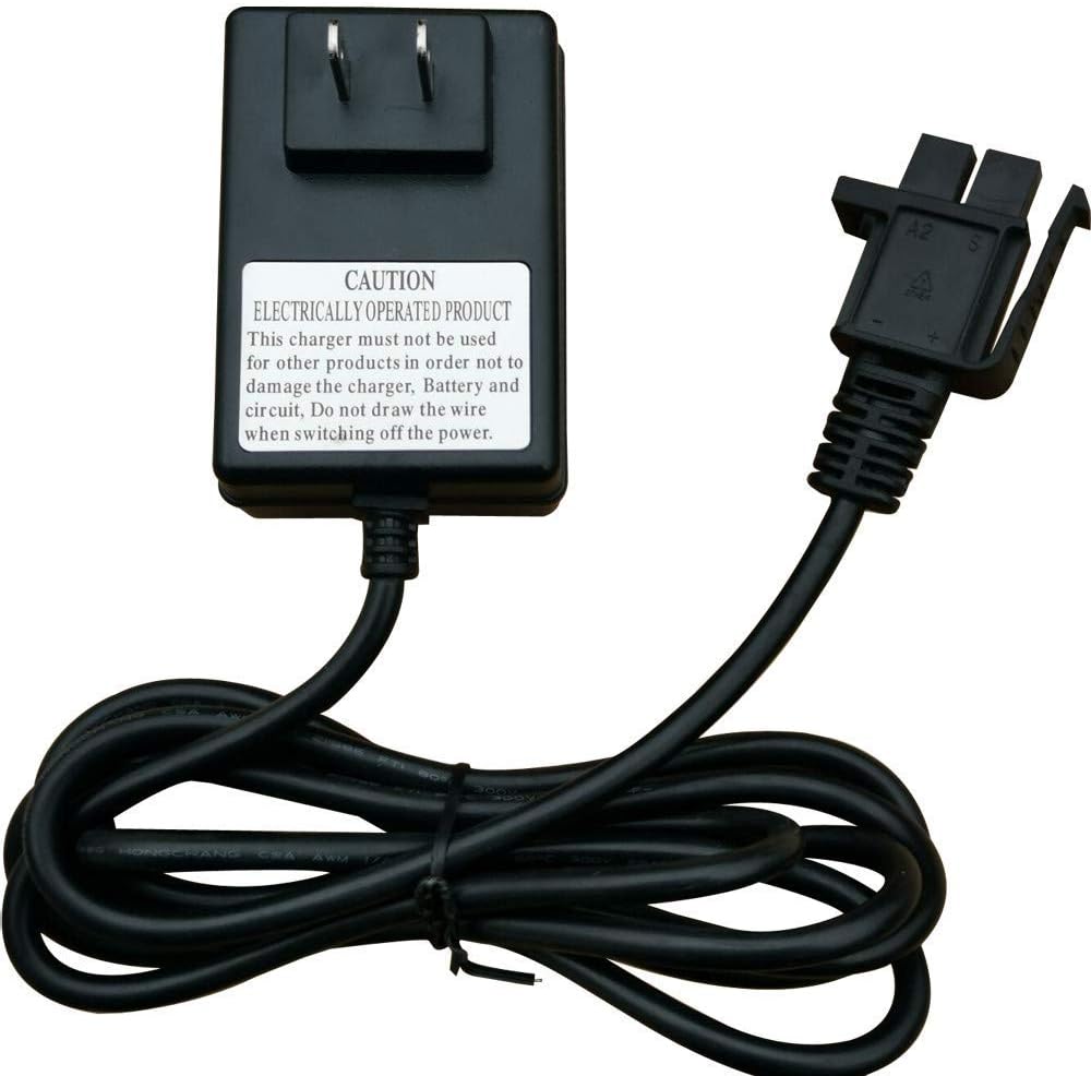 24V B-Type Plug Charger, for 24-Volt Gravedigger Monster Truck & Yamaha Grizzly Riding Children Ride On Toy Car Grave Digger