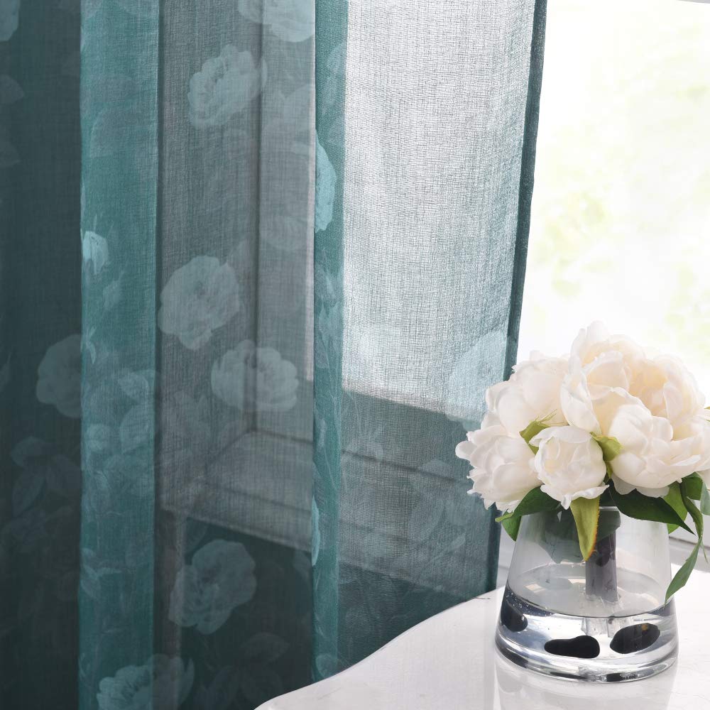 Forest Green Sheer Curtains Curtains & Drapes