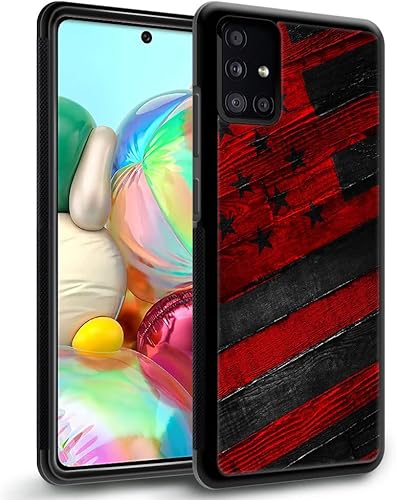 Funda compatible con Samsung Galaxy A71 5G, diseño con patrón de parachoques trasero, esquinas reforzadas antiarañazos, caver de TPU suave, fundas