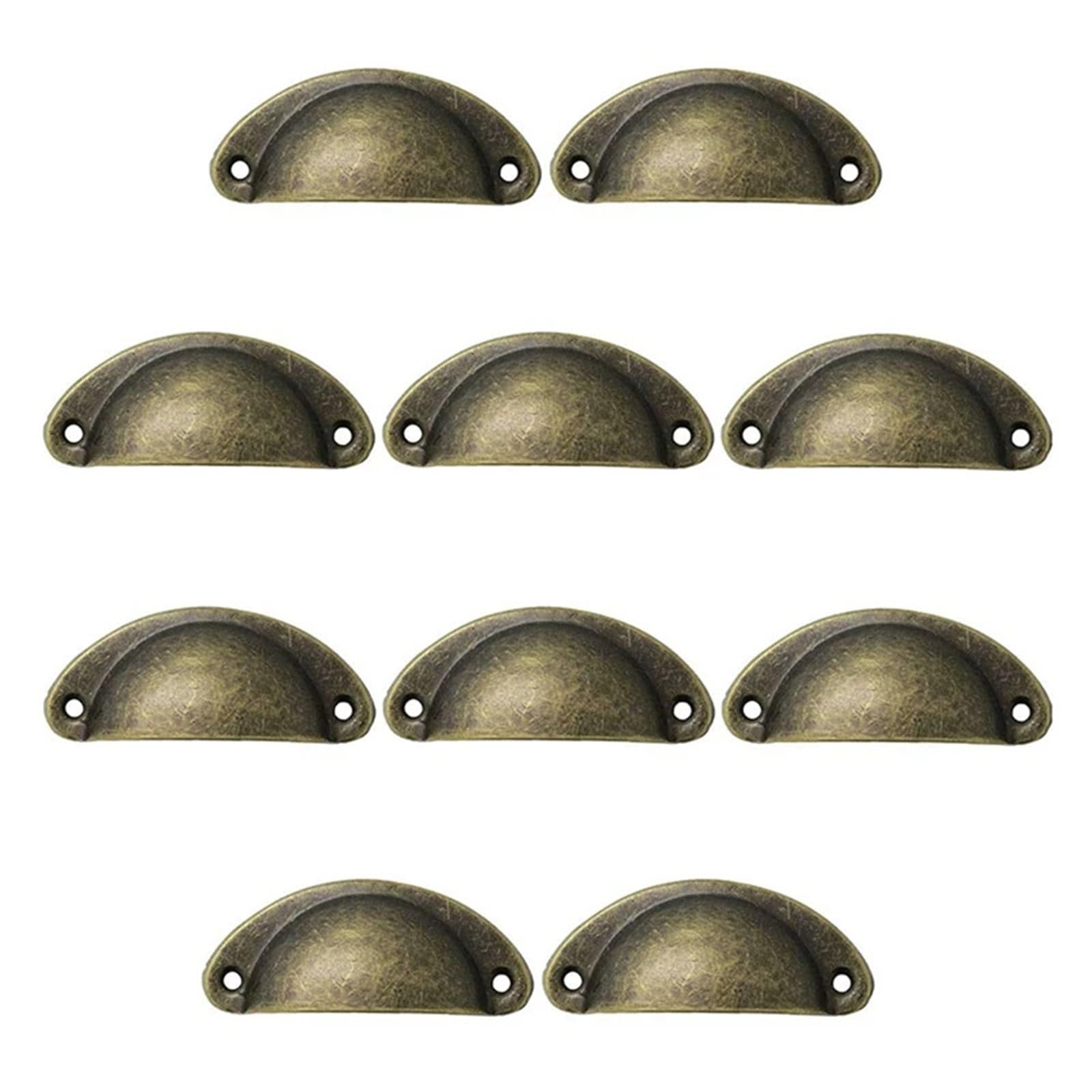 ZHSOAO 12 PCS Handles Drawer Cabinet Door Handle Antique Shell Pull Dresser Cupboard for Cabinet Cupboard