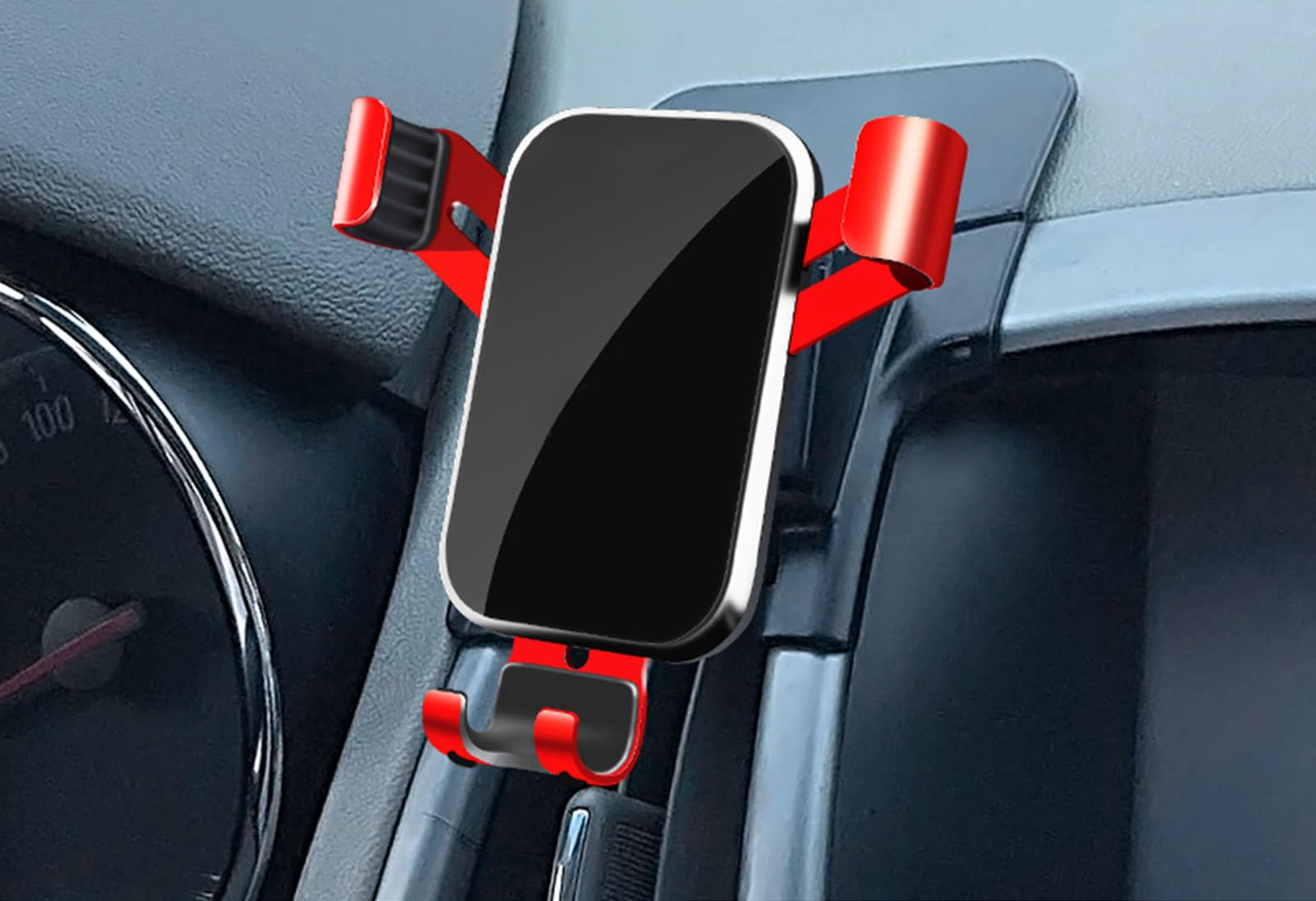 LAYSSA Car Phone Holder for BUICK Excelle 2010-2014, Shockproof Car Phone Mount Stable, 360° Rotation Flexible, Universal Car Mobile Phone Holder Car Accessories,C Red