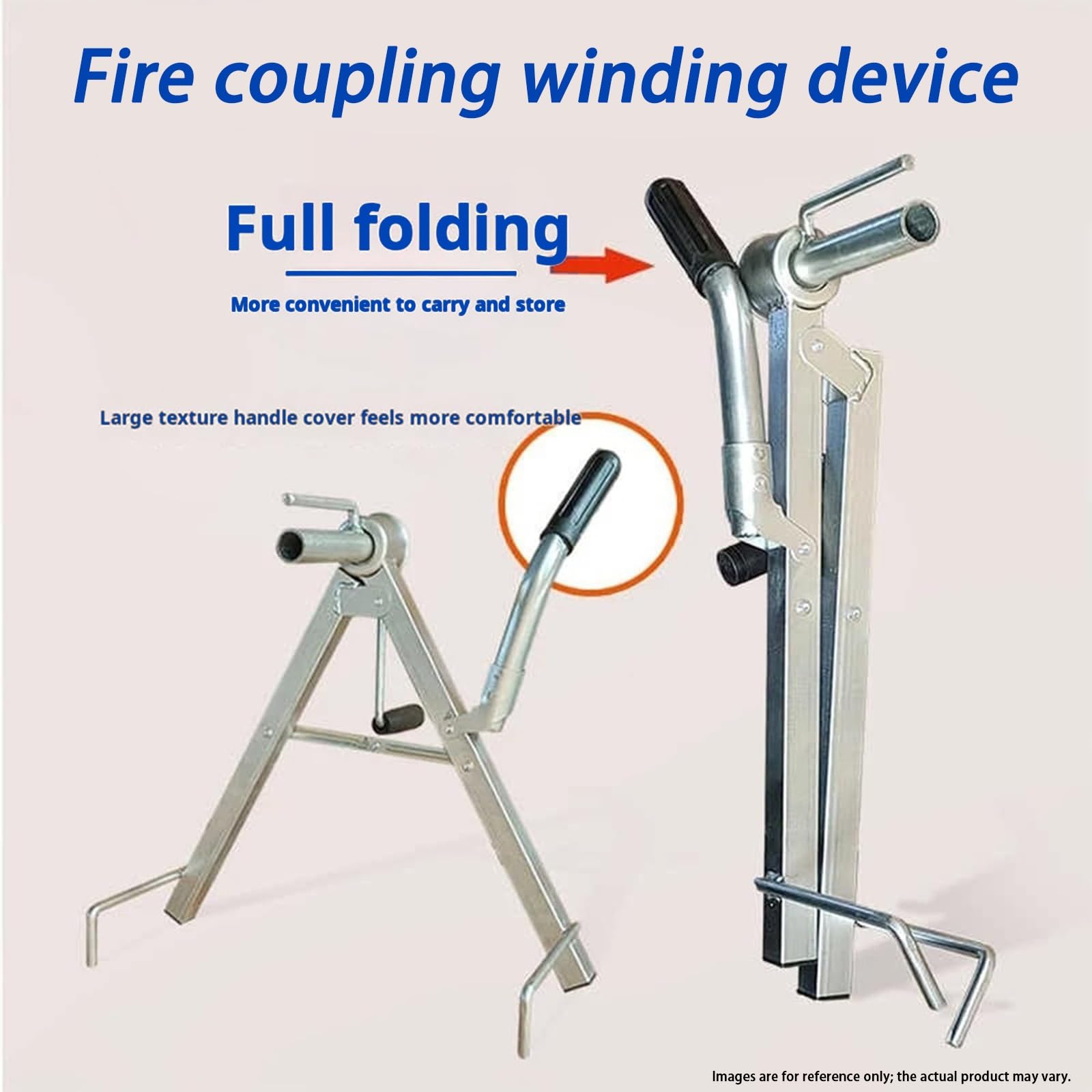 Dispositivo di Stoccaggio Portatile for Avvolgimento di Tubi Dell'acqua Antincendio, Irrigazione Portatile for Terreni Agricoli, Strumento Avvolgitubo, Tubo Interamente In Metallo