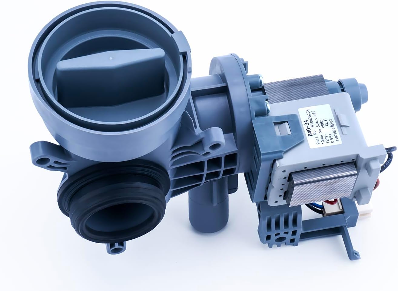 Washer Drain Pump W10605427 Compatible with Maytag Amana Whirlpool Duet Washing Machine WPW10605427 W10425238 W10799064 W10799065, Repairable code E01 F09