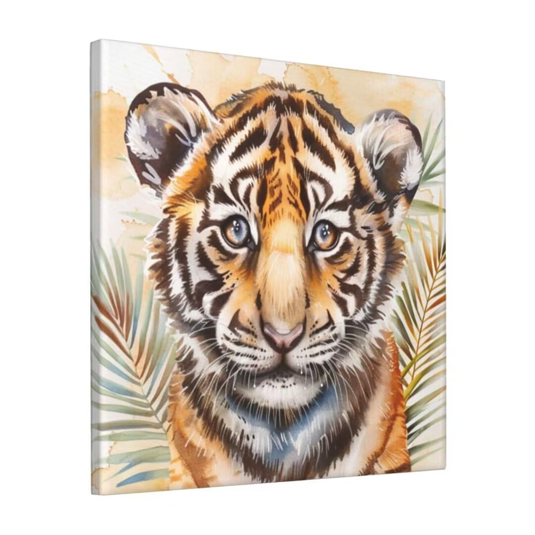 Amazon.co.jp: 数字油絵 虎、動物 数字塗り絵 キット DIY 大人 初心者 