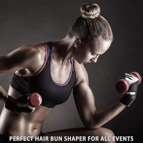 Miniatura 8 de 4 Picecs Magic Bun Maker Perfect Hair Bun Maker, herramienta perfecta para hacer moñosdona de moño, peinadoMoldeador de moñomoño de ballet