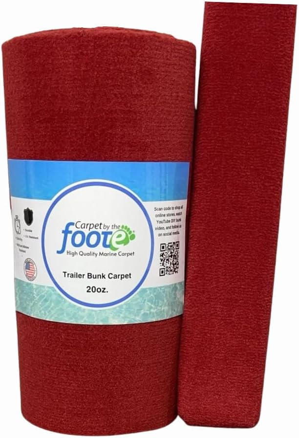 Carpet by the Foote, 20oz. 18"W x 18ft. Long, Trailer Bunk