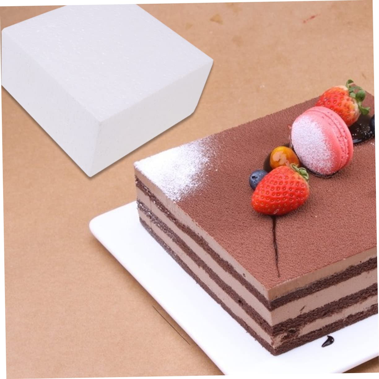 Bloc de Mousse Polyurethane Blanc 24 Pcs pour Pratique de Ambiance Noël