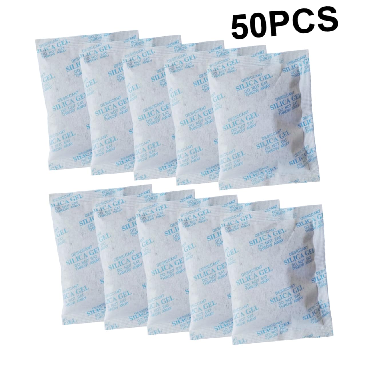 GLEAVI 50piezas Unidades Gel Sílice Paquetes Bolsas Protector Humedad Prevención Corrosión
