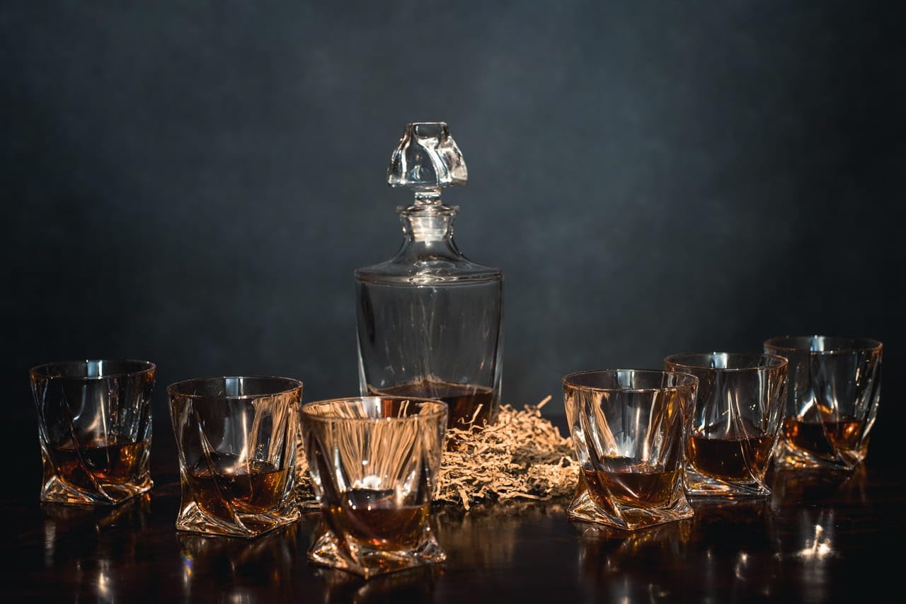 Verre à whisky taillé 34cl - Lot de 6 QUADRO