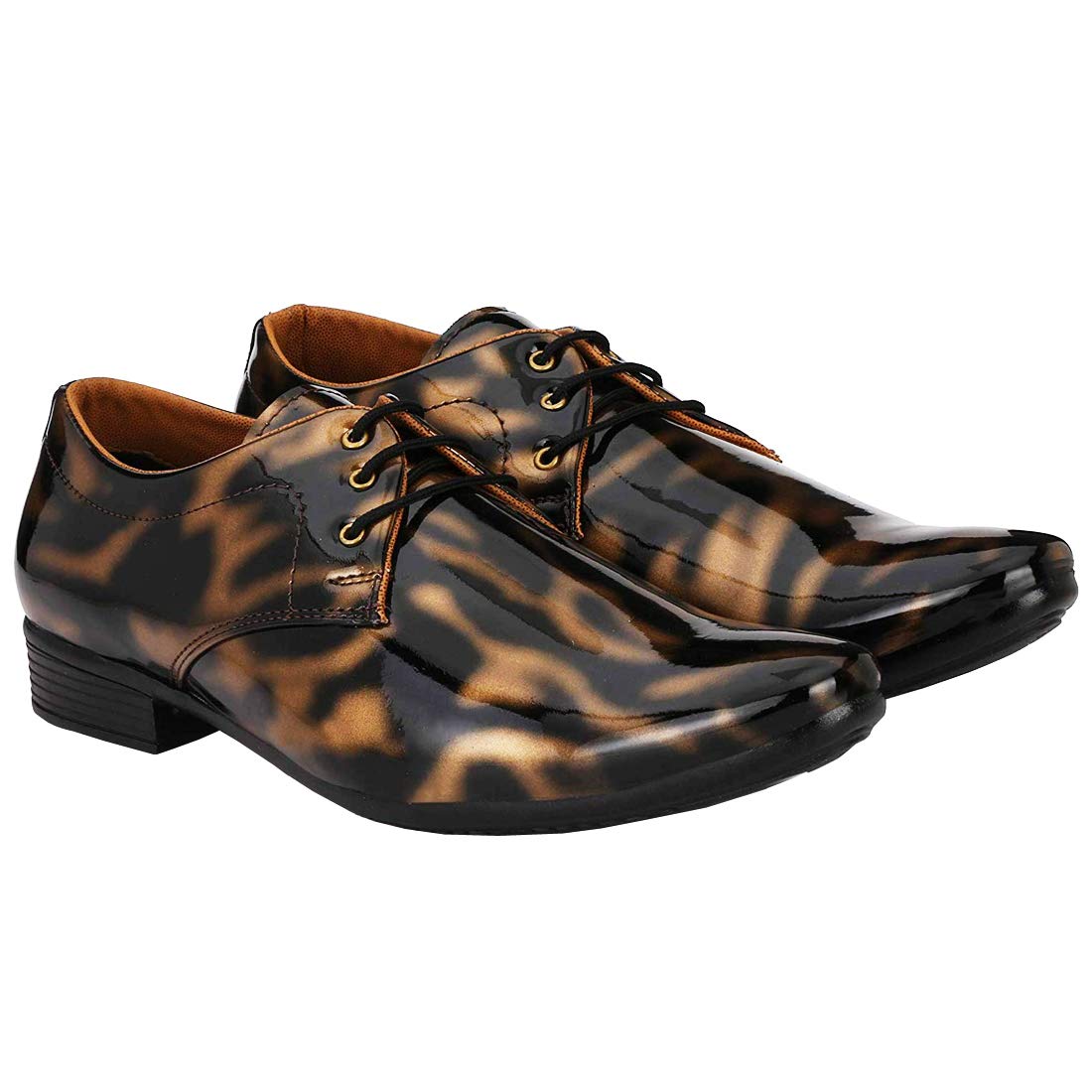 Relaxed Trendy Formal Shoes/Party Shoes/ 2 Shoes Combo with Free Belt for Men and Boys (BAZAAR13414_SKS01-Blk-Gld0)-picture-26
