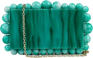 Acrylic Beaded Clutch Purses for Women Evening Clutch Hard Beaded Shoulder Acrylic Bag Party Wedding Clutches