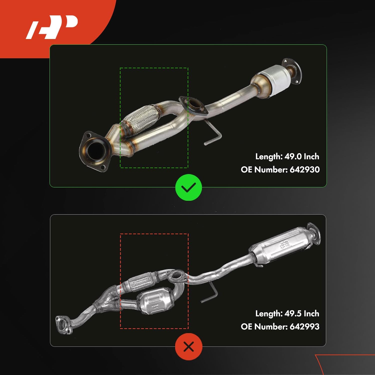 A-Premium Catalytic Converter Kit Direct-Fit Compatible with Toyota Camry 1997-2000, Avalon 1997-1999, Solara 1999-2003 & Lexus ES300 1997-1999, SC300 1997-1998, 3.0L, EPA Compliant