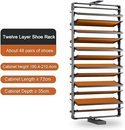 Miniatura 2 de Zapatero giratorio, zapatero de armario, zapatero moderno, rotación de 360, armarios de zapatos que ahorran espacio para entradas, armarios,