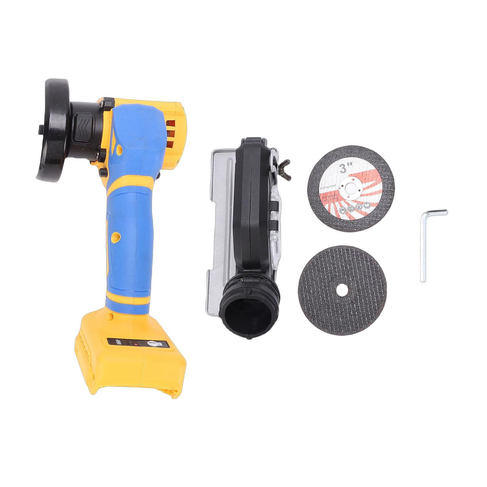 ASHATA Mini Sierra Circular sin Escobillas, Herramienta de Corte Inalámbrica Eficiente para Proyectos de Bricolaje con Cuchillas de 3 Pulgadas