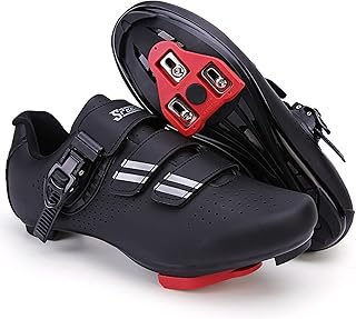 TRNL New Cycling Mtb Shoes With Men Route Route Route Lady Bicycle Speed Flat Sneaker Racing Women Bicycle Mountain Spd-bimps(48, Black)