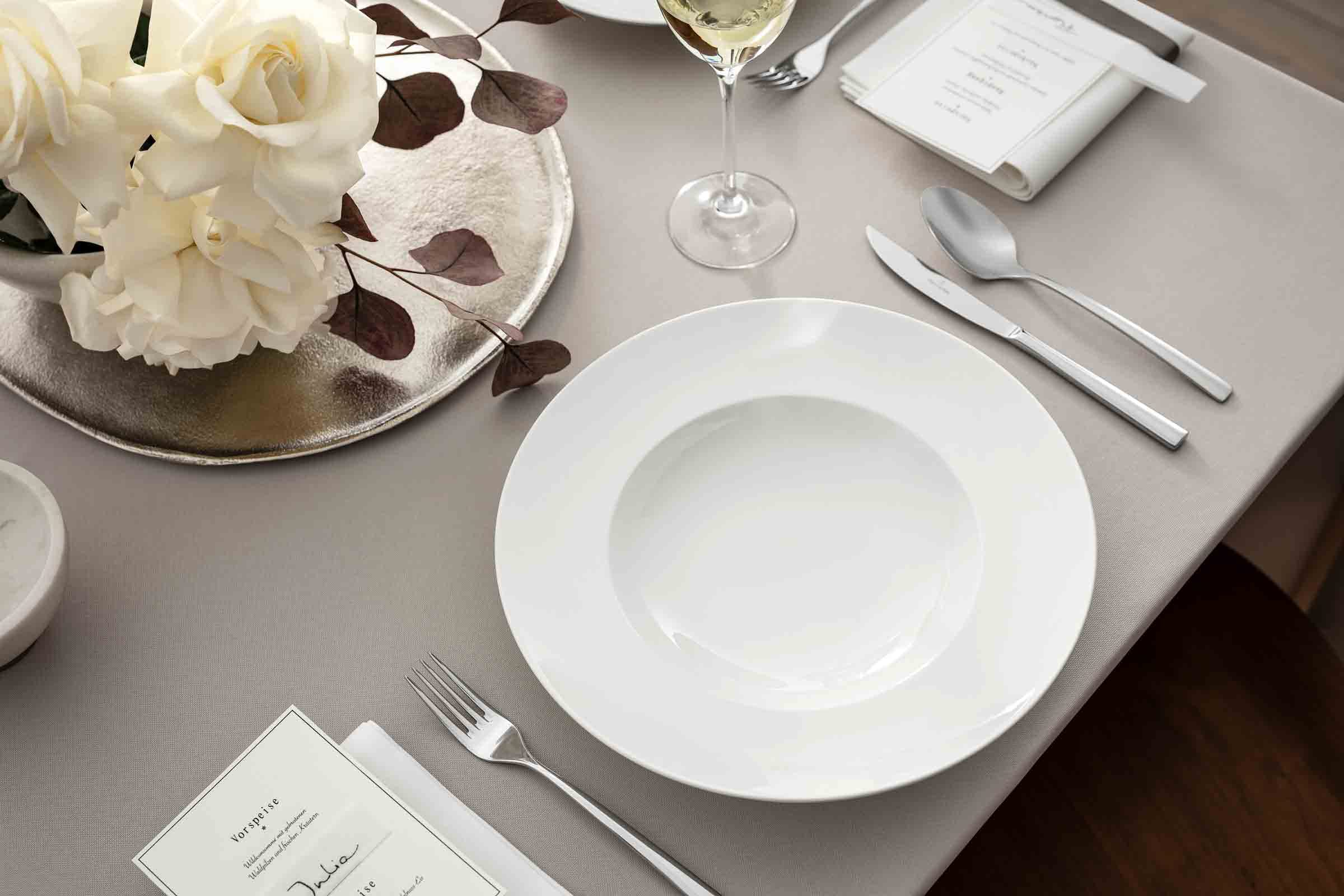 Villeroy & Boch Royal Pastateller, 6er Set, 30 cm, Premium Bone Porzellan, Weiß
