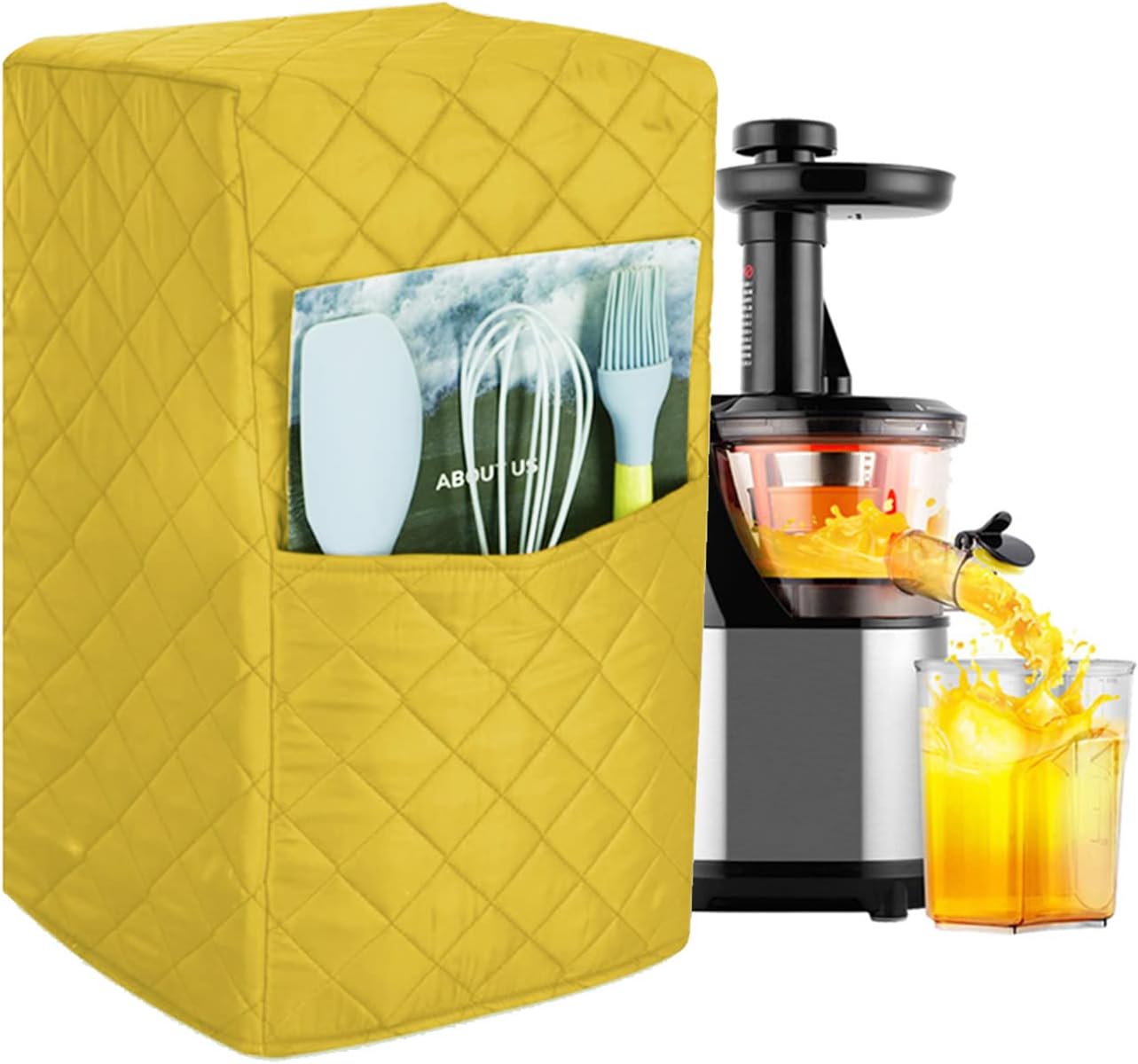 Blender Cover, Small Appliance Cover with Pockets and Top Handle, Food Processor