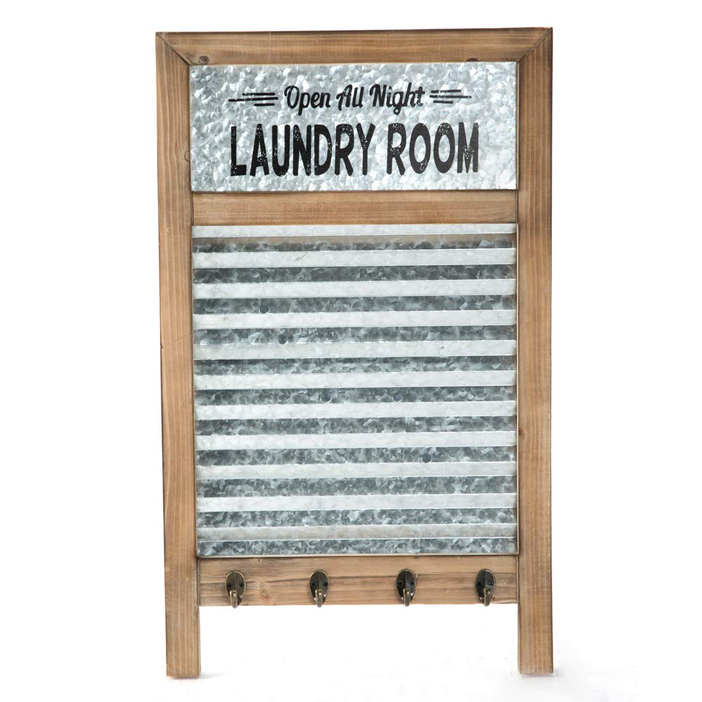 ウォッシュボード Amazon.com : Vintage-Inspired Wood and Metal Washboard Wall