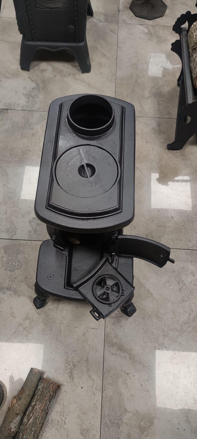 FLAME STOVES NOSTALGIA Poêle à bois et à charbon compact en fonte 25 m² Certifié ISO CE TSE