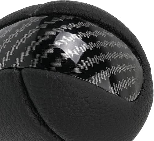 Miniatura 3 de muge racing Pomo de palanca de cambios de cuero de fibra de carbono para la mayoría de Lexus ES300 GS430 IS250 LX470 RX450h Toyota Crown Corolla