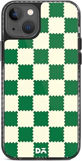 DailyObjects Case for iPhone 14 Compatible with Mag-Safe Wireless Charging, Stride 2.0 Green Checkerboard Slim Shockproof Back Cover with Inner Magnetic Ring