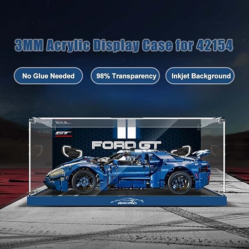 Miniatura 4 de TopBrixx Vitrina para Lego GT 2022 (42154), caja de exhibición acrílica de 0.118in para Lego 42154 (sin juego de modelos incluidos)