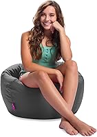 Vista 1039 de Posh Creations Puf estructurado cómodo para jugar, leer y ver la televisión, Malibu Lounge, tela de lona para colorear, criaturas