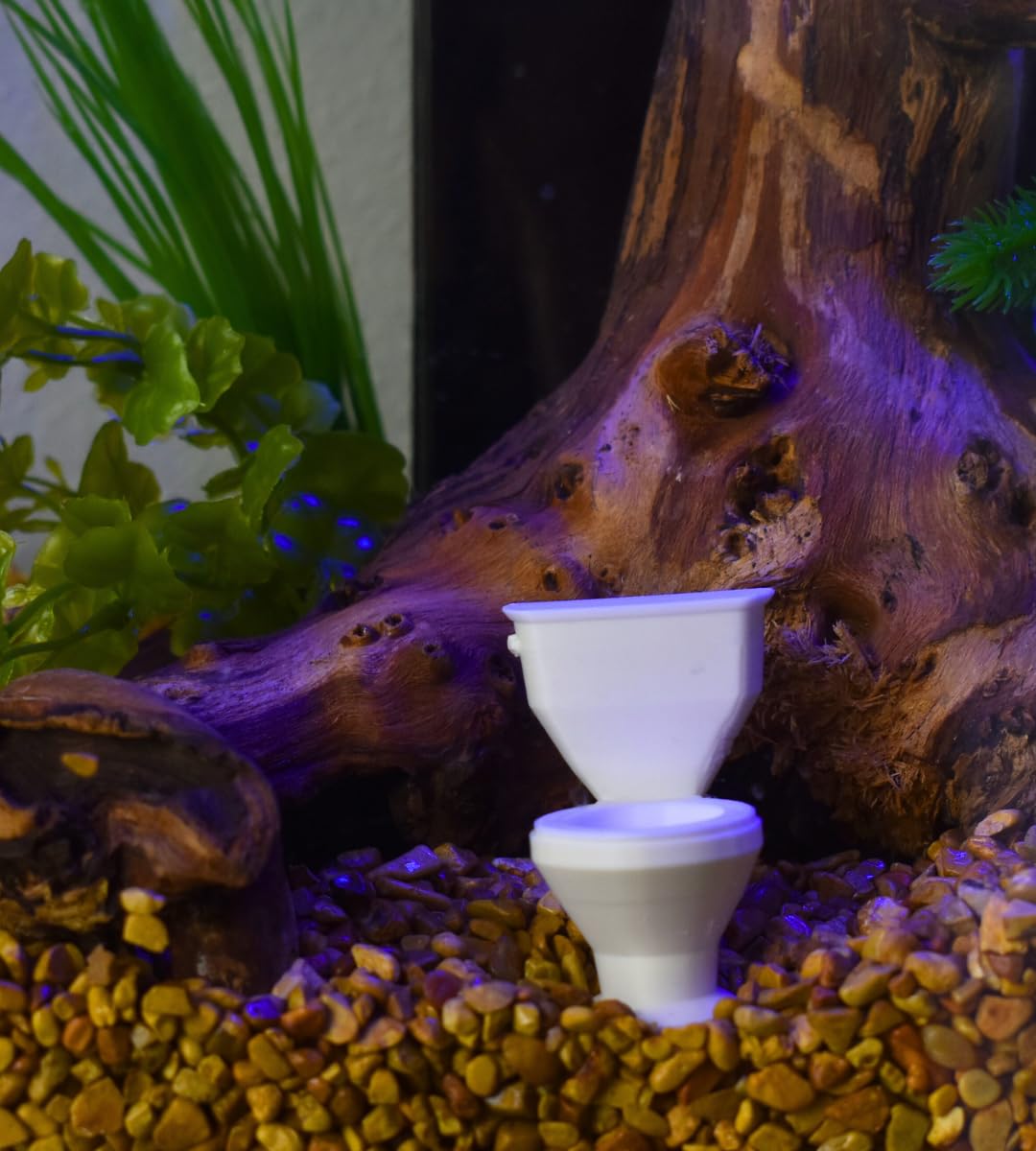 Chatelet Toilet Bowl Aquarium Decor | Funny Decorations for Shrimp & Fish Aquariums or Lizard Terrariums