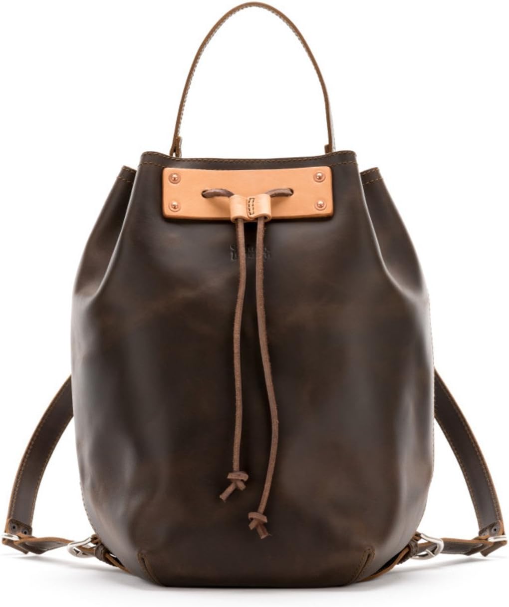 Saddleback Leather Bucket Backpack (Dark Coffee Brown)