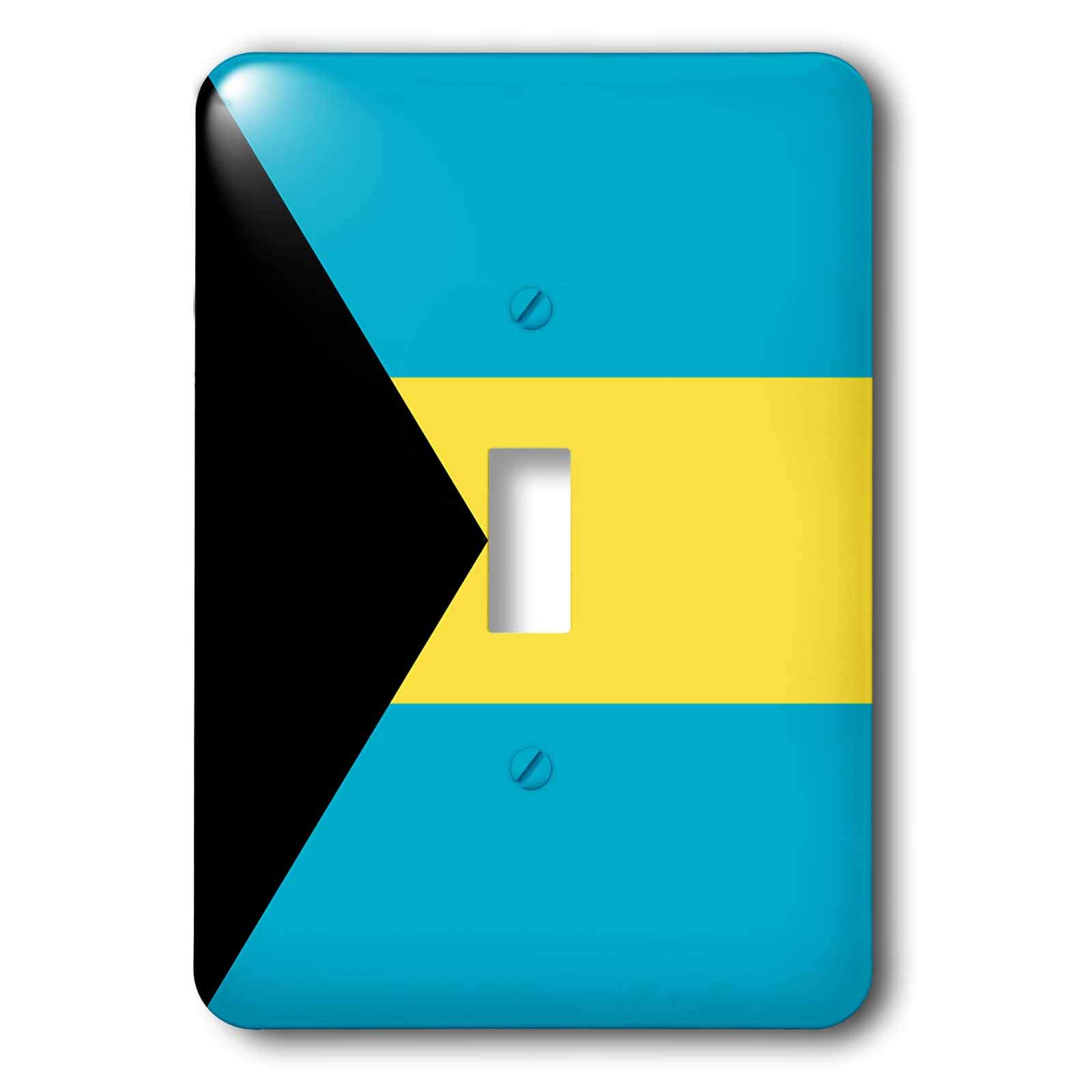Drapeau Bahamas interrupteur à baïonnette multicolore 3dRose LSP_28223_1 pour la maison