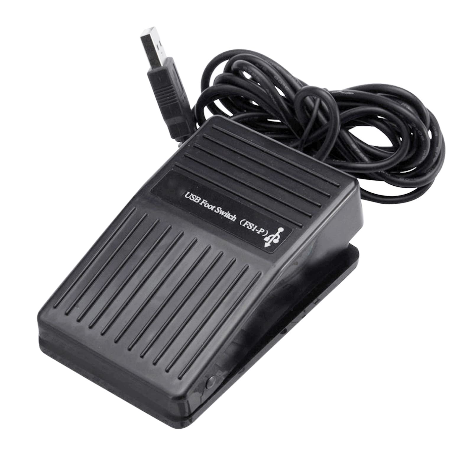 Black USB Single Foot Switch Momentary Pedal Control Keyboard Mouse Action Defined PC Laptop