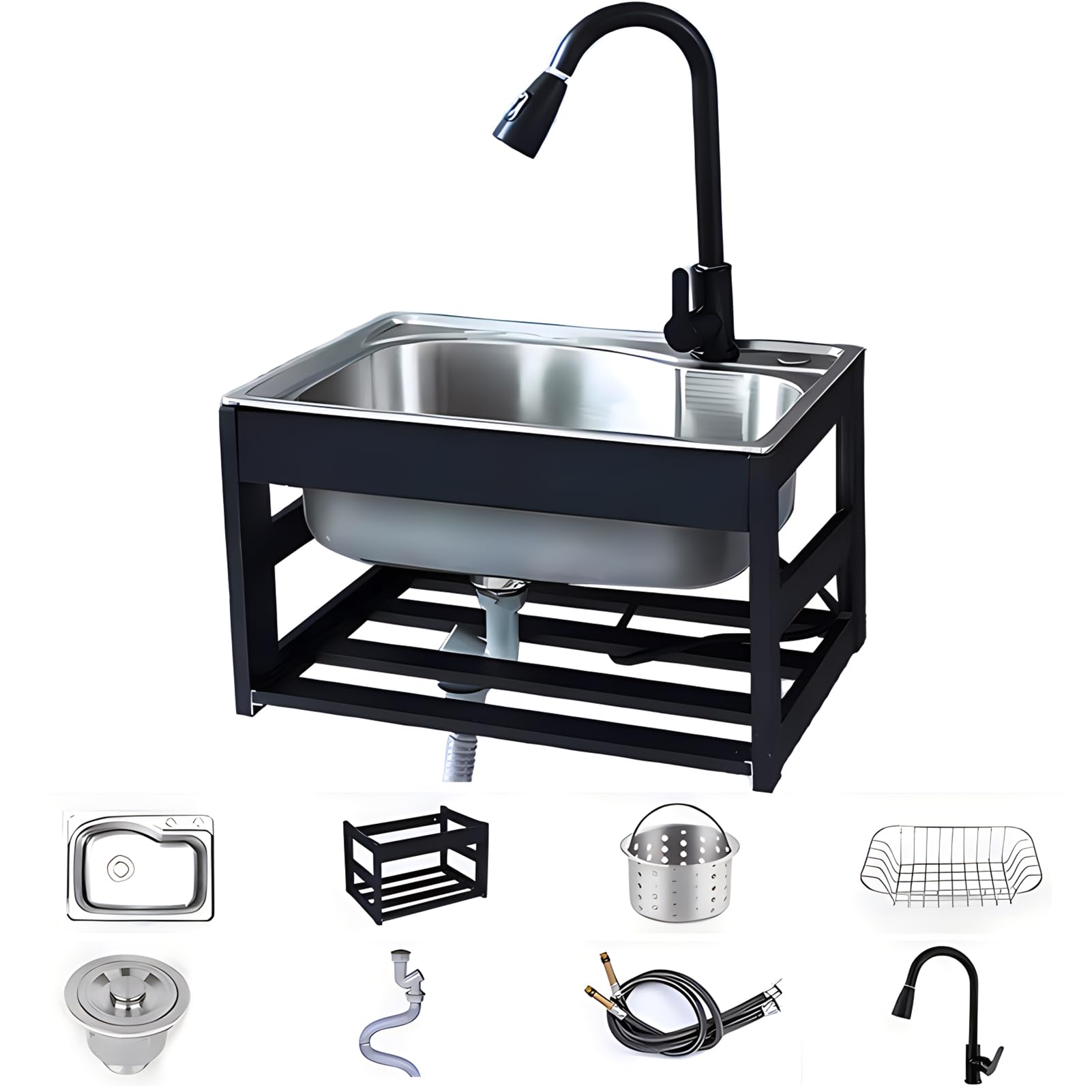 Snapklik.com : ZGZCQDSL RV Sink Stainless Steel, Wall Mount Utility Sink