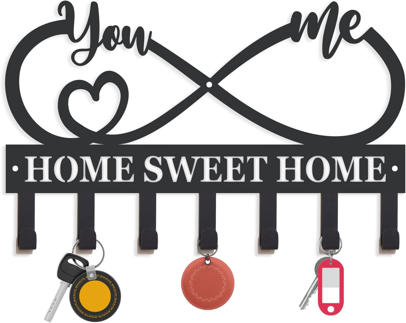 Amazon.com: EFCUSTOMFC Ganchos de metal personalizados para llaves ...