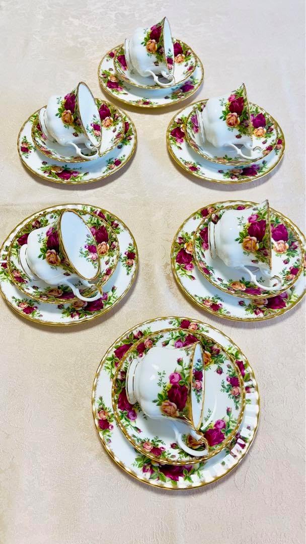 ロイヤルアルバートオールドカントリーローズ トリオ 6客セット