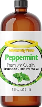 Heavenly Pure Peppermint Essential Oil Pure & Natural Sweet 8 Oz Bulk Size