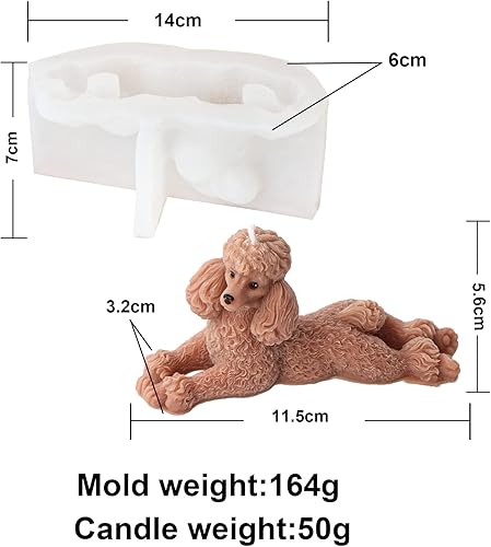Vista 53 de Molde de silicona para velas de gato 3D, molde de jabón de animales para chocolate, dulces, decoración de pasteles, vela de cera de soja, jabón