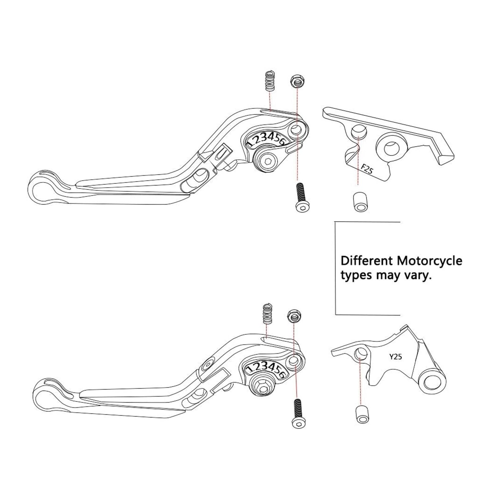Fit For Honda CRF1100L 2017-2025 Accesorios Motocicleta Palancas Embrague Freno Plegables Ajustables Tapas Extremo Manillar(CRF1000L AFR 15-19 -9)