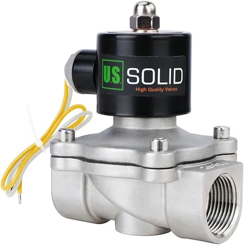 Miniatura 9 de U.S. Solid Válvula solenoide eléctrica de latón de 3/4 pulgada, 110V CA, normalmente cerrada, para agua no potable, aire y diésel