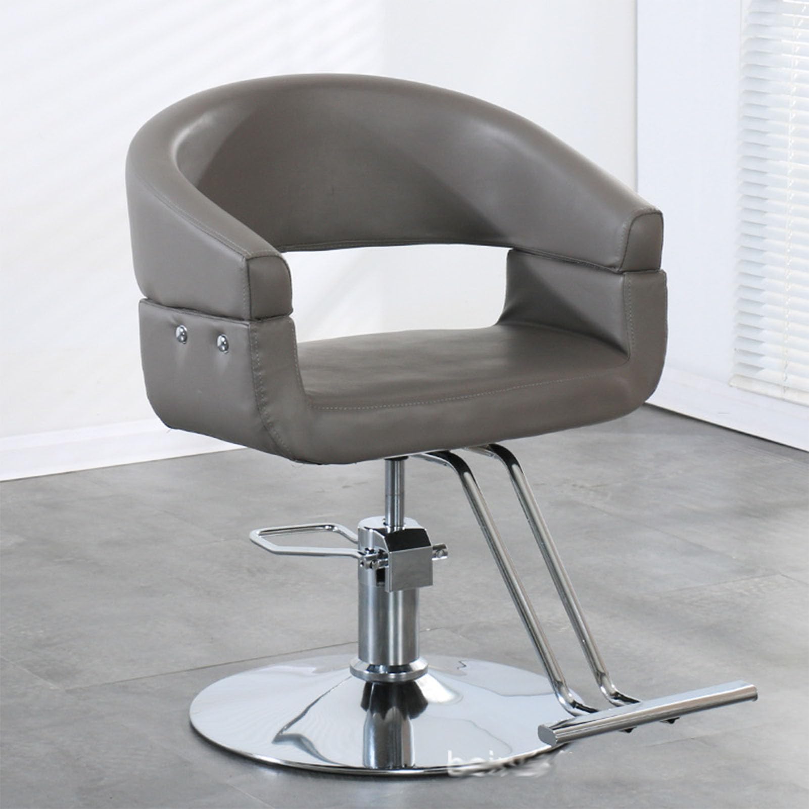 Generico Poltrona da Barbiere Professionale - Girevole a 360°, Regolabile, per Spa e Uso Domestico, Rivestimento Resistente, Design ergonomico, Colore D